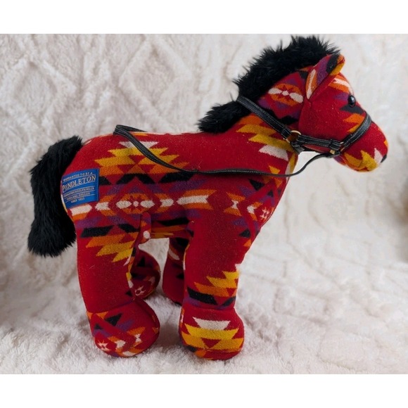 Pendleton Gund Franklin Horse Stuffed Animal Plush Red - Picture 3 of 8